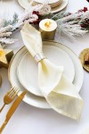 Off-White | Ivory Linen Cloth Linen napkins 