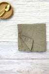 Linen cloth napkins Sand beige boho wedding taupe