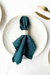 Teal turquoise linen napkins Cloth Dinner Wedding 