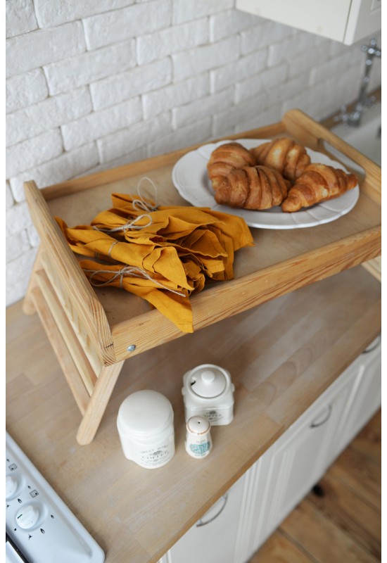 Mustard Yellow | Amber Linen Cloth Linen napkins 