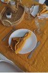 Mustard Yellow | Amber Linen Cloth Linen napkins 