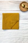 Mustard Yellow | Amber Linen Cloth Napkins 