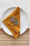 Mustard Yellow | Amber Linen Cloth Napkins 