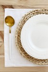 White Linen Cloth Table Placemats