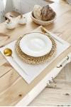 White Linen Cloth Table Placemats