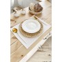 Linen table placemats in White