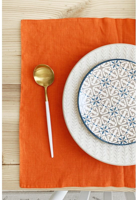  Linen Table Placemats | Various Colors, Sizes 