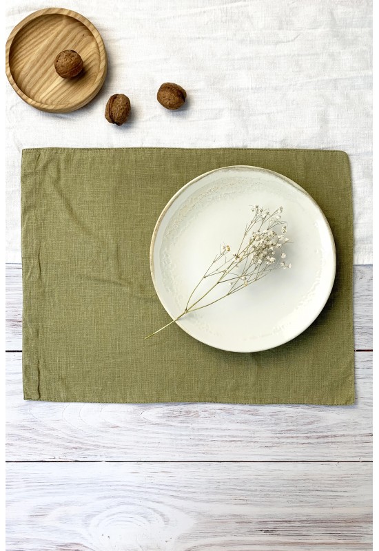  Linen Table Placemats | Various Colors, Sizes 