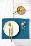  Linen Table Placemats | Various Colors, Sizes 