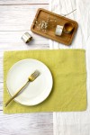 Chartreuse Yellow Linen Cloth Table Placemats