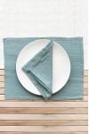 Dusty Blue Linen Cloth Table Placemats