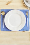 Light Sky Blue Linen Cloth Table Placemats