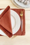 TERRACOTTA | BURNT ORANGE LINEN TABLE PLACEMATS