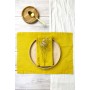 Linen table placemats in Yellow