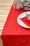 Linen table runner red wedding decor small long