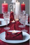 Red Wine - Maroon Table Runner 