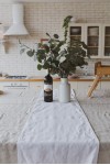 White Linen Table Runner