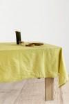 Chartreuse Yellow Linen Tablecloth