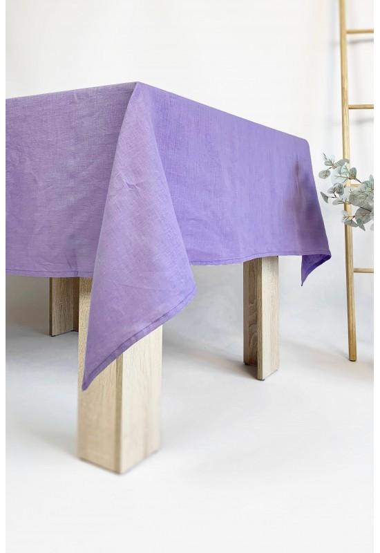 Lavender(Purple) linen tablecloth Rectangle Square