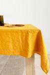 Mustard yellow linen tablecloth Wedding Square