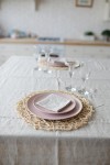 Natural Gray-Beige Linen Tablecloth