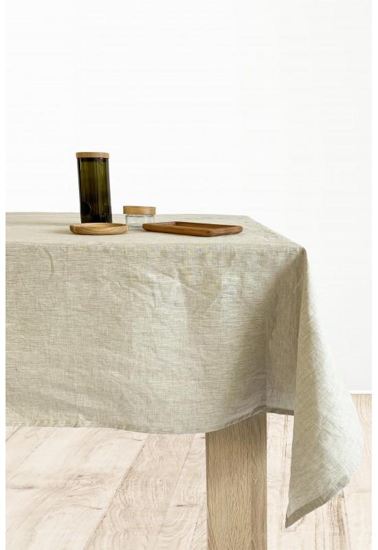 Linen tablecloth in Natural