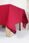 Red wine linen tablecloth Rectangle Wedding 