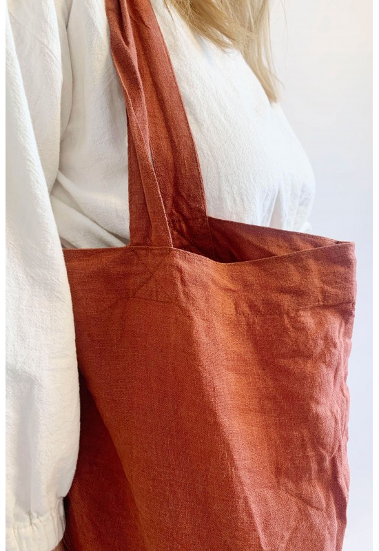 Linen Tote Bag Large Shopping bag