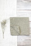 Light Gray Beige Linen Cloth Napkins