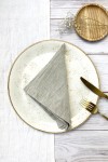 Light Gray Beige Linen Cloth Napkins