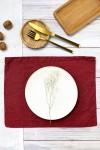 RED WINE| MAROON LINEN CLOTH TABLE PLACEMATS