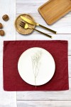 RED WINE| MAROON LINEN CLOTH TABLE PLACEMATS