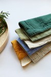 Washcloth wipes set in various colors