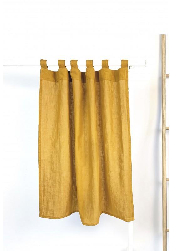 Linen cafe curtains