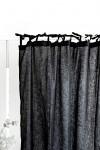 Linen cafe curtains Short panels Rod Tab tabs Ties