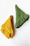 Linen Cloth Napkins with Ruffles