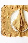 Ruffled Linen Cloth Table Placemats