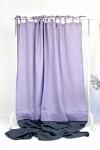Color Block Linen Curtain Panels