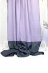 Color Block Linen Curtain Panels
