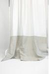 Color Block Linen Curtain Panels