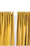 Color block Linen curtain panels Long Wide Rod Tab