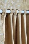 Color Block Linen Curtain Panels