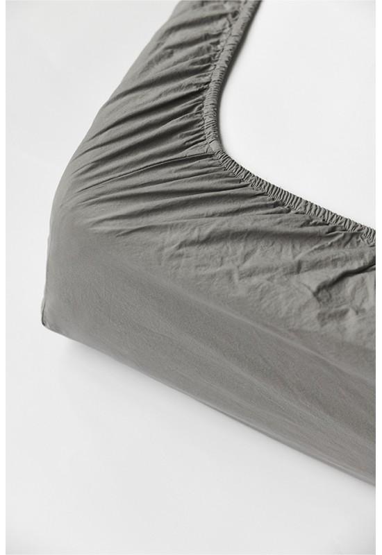 Natural Cotton fitted sheet Full Queen King Deep