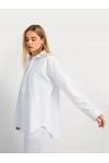 Oversized Linen shirt for women Collar Long sleeve linen blouse