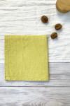 Linen cloth napkins in Chartreuse yellow 