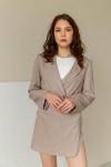Linen cropped jacket for women