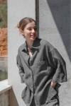 Linen kimono shirt for women 