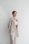 Linen kimono shirt for women 