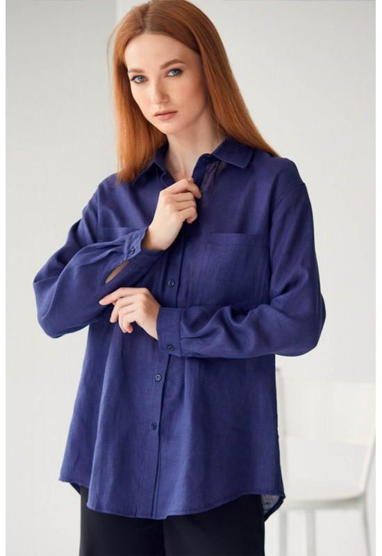 Linen shirt for women with pockets