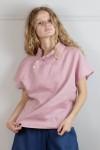 Linen loose top with buttons Women blouse